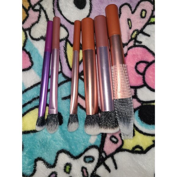 6 Regular Shiny Makeup Brushes Set Girl's Women's Gift Pack Beginner Soft Smooth - Picture 2 of 4